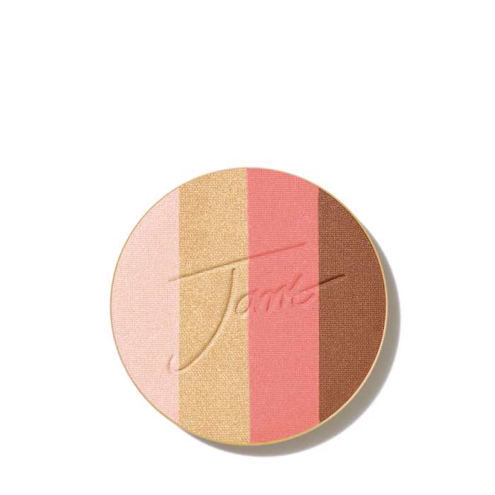 jane iredale - The Skincare makeup First Light PureBronze Shimmer Bronzer Refill Poluxristiki Paleta Bronzer Iridizon Thermo Roz-Sampanize me Antallaktiko (Highlighter-Bronzer-Rouz-Skies 4 se 1) 9,9g